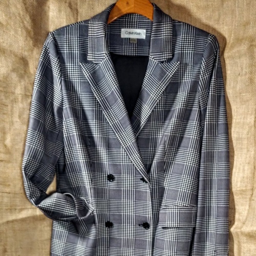 Calvin Klein Long Double Breasted Blazer for women